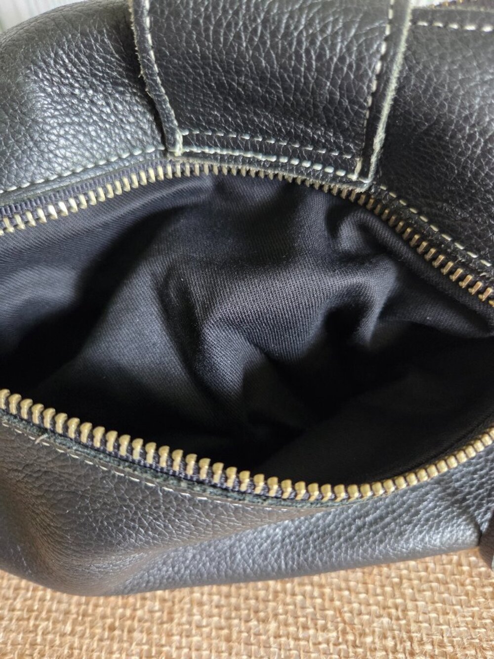 Vintage Style Harley-Davidson Black Pebbled Leather Shoulder Bag | Slouchy Hobo - Picture 10 of 14